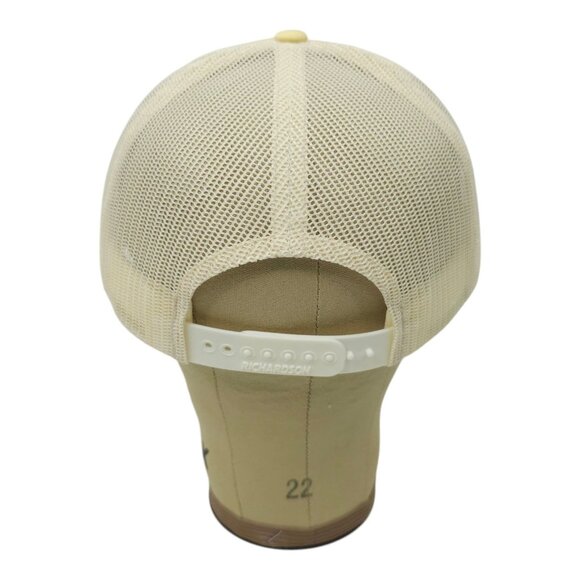 Richardson Mesh Snapback Cap Rubber Patch Logo Low Pro Trucker Baseball Hat - Picture 4 of 13